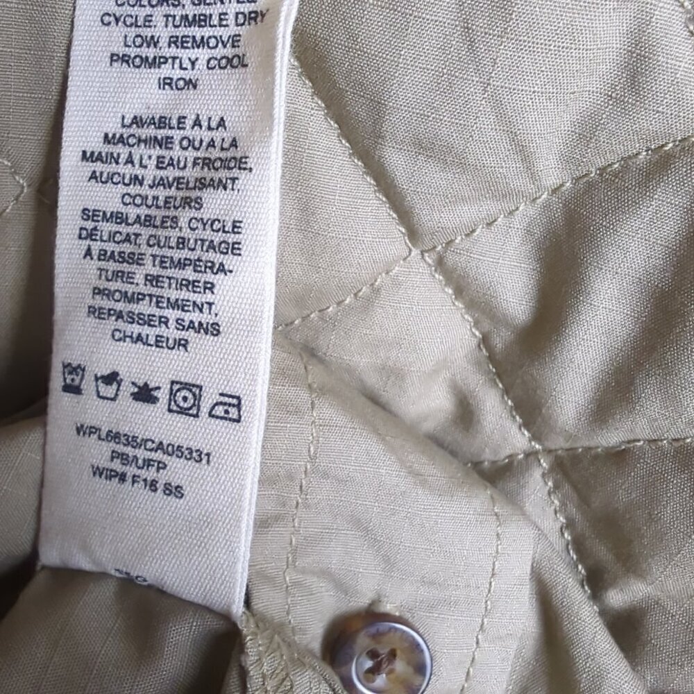 WOOLRICH Size L Men's Hunting Shooting Shirt Insulated Pads  Khaki Sportsman - Picture 11 of 13